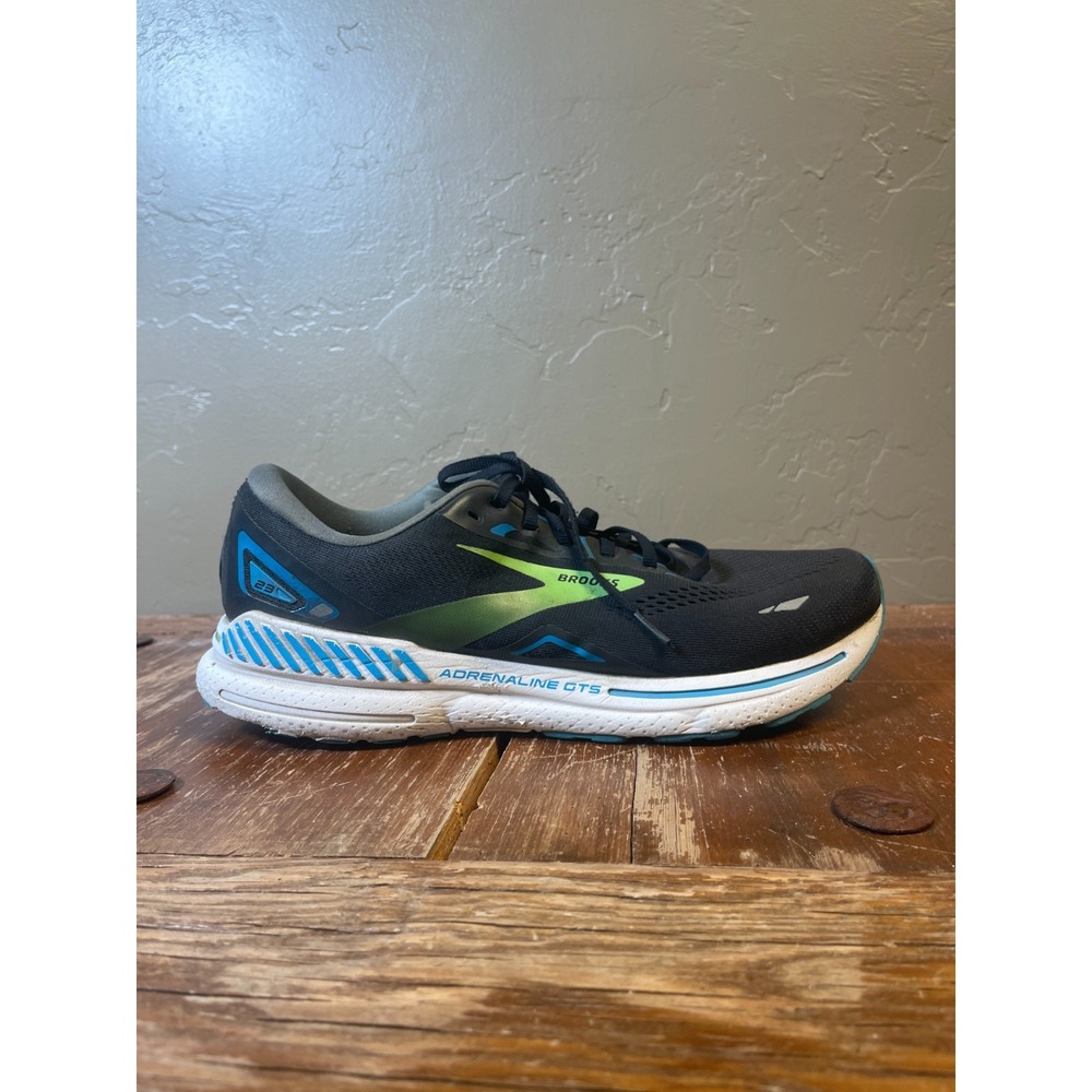 Brooks Adrenaline GTS 23 Running Shoes Mens 11 WIDE 2E Black Cushioned Sneakers